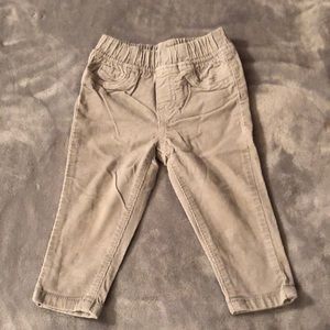 Carters 12mo Grey Corduroy